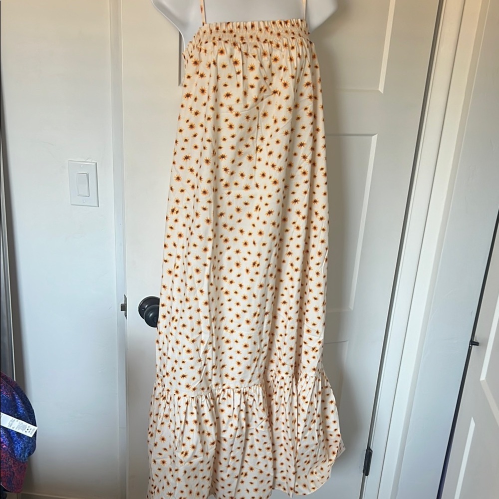 WeWoreWhat DitsyDaisies dress - Cream and Orange